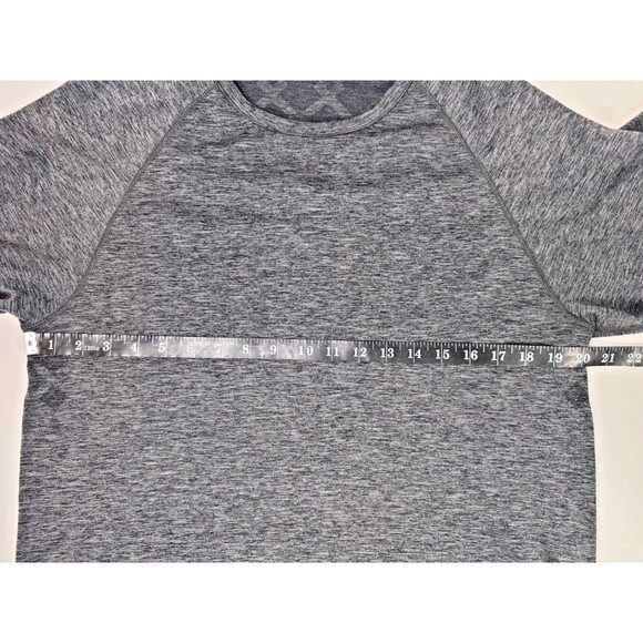 Rhone Reign Long Sleeve Performance Shirt Mens Large Gray Athletic Training Tee - Picture 8 of 14